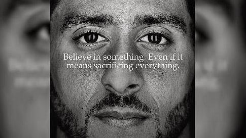 The Nike ad featuring former NFL quarterback Colin Kaepernick