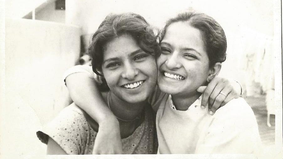 A old photo of Gauri Lankesh and Kavitha Lankesh.&nbsp;