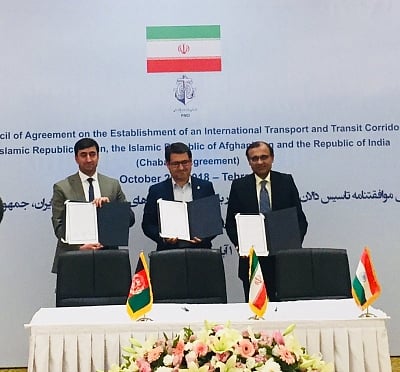 Tehran: External Affairs Secretary (Economic Relations) T. S. Tirumurti with Iran
