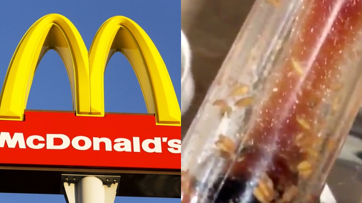 A Twitter user posted a video showing a ketchup dispenser in one of the McDonald’s outlets in the UK.