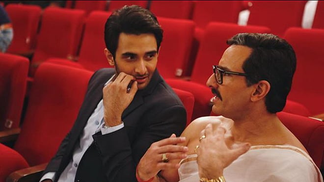 Rohan Mehra and Saif Ali Khan starring in <i>Baazaar</i>.