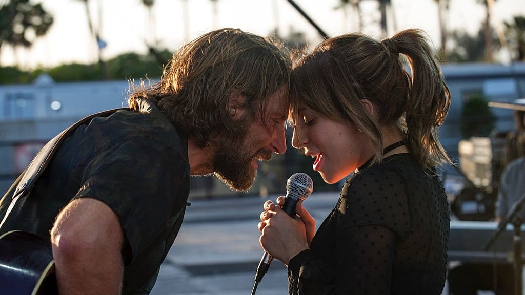 Bradley Cooper and Lady Gaga in <i>A Star Is Born</i>.