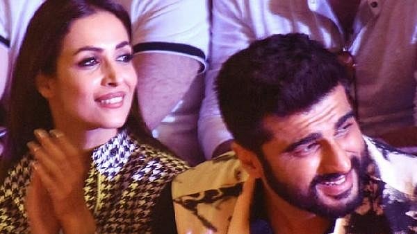 Malaika Arora and Arjun Kapoor at the fashion show. 
