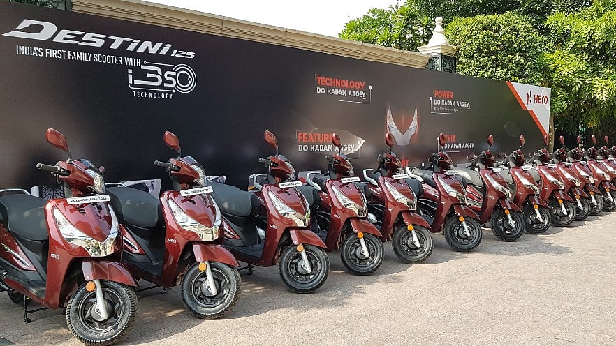 Hero Destini 125 launched. Prices range between Rs 54,650 and Rs 57,500. 