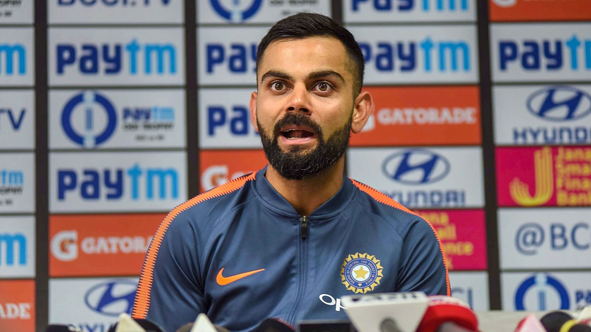 Captain Virat Kohli ahead of India’s first ODI against West Indies in Guwahati. 