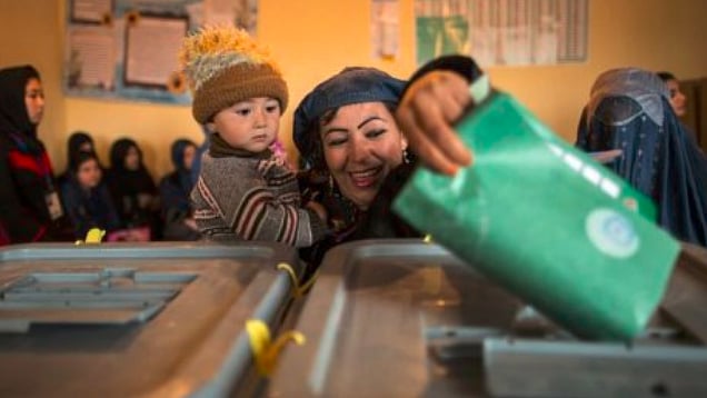 A woman casts her vote in the 2014 presidential elections. Image used for representation.