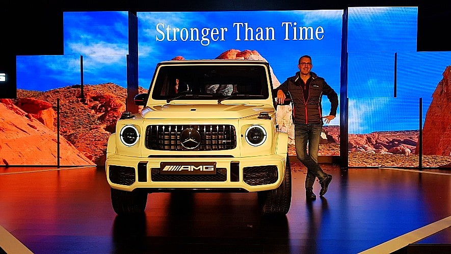 Michael Jopp, Vice-President, Sales & Marketing, Mercedes-Benz India at the launch of the 2018 Mercedes-AMG G63.