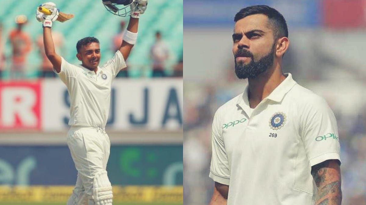 File pictures of Prithvi Shaw and Virat Kohli. 