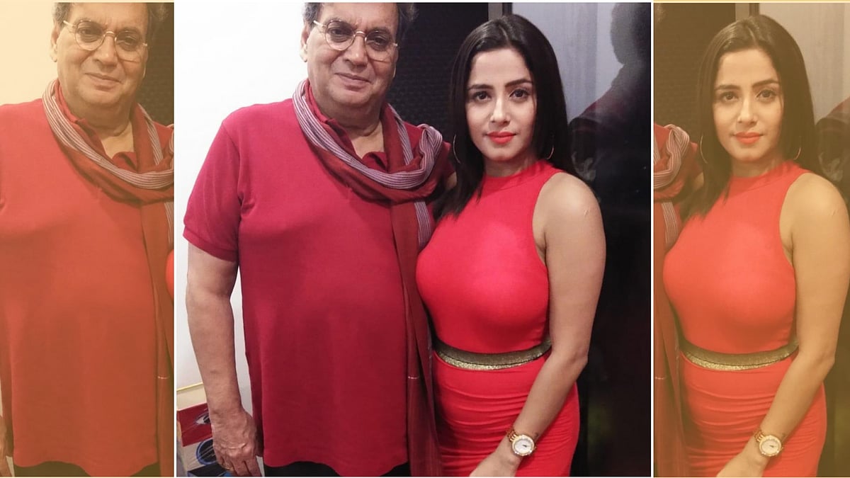 Subhash Ghai with Kate Sharma.