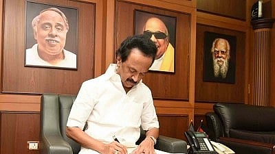 DMK Chief  MK Stalin.