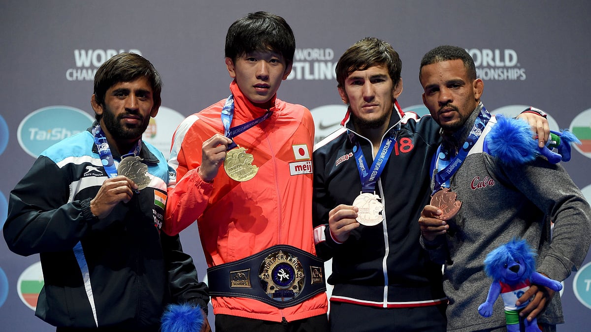 Bajrang Punia bagged a silver at the World Wrestling Championships.