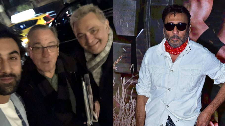 Actors Ranbir and Rishi Kapoor, Robert De Niro and Jackie Shroff.