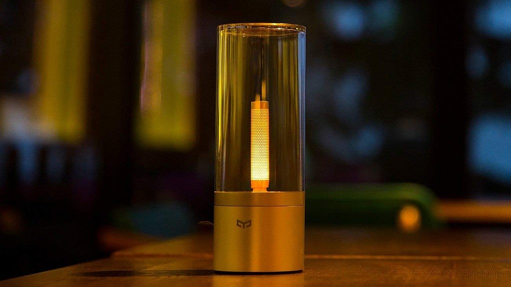 Yeelight Candela night lamp can be controlled with mobile. 