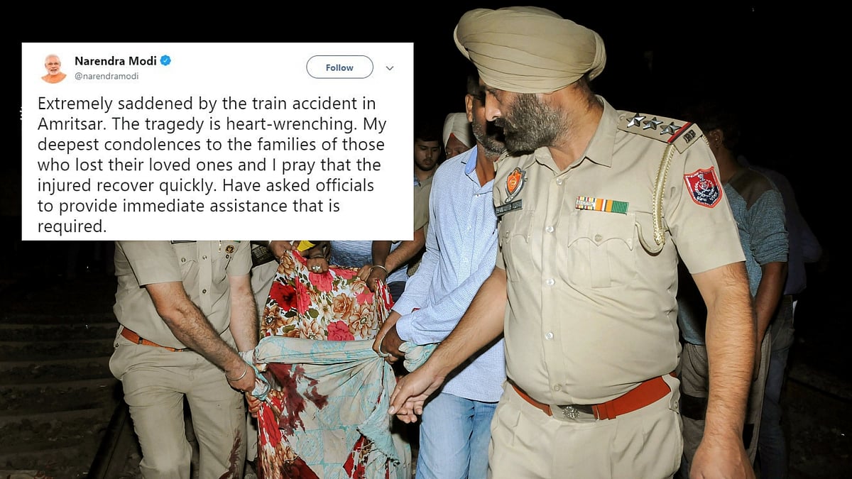 Over 60 people were killed after a train plowed into a crowd watching dussehra celebrations near Jora Phatak on 19 October, Friday.