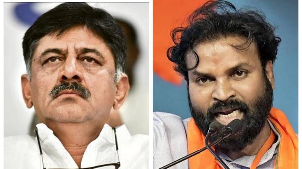DK Shivakumar (left) and B Sriramalu (right).