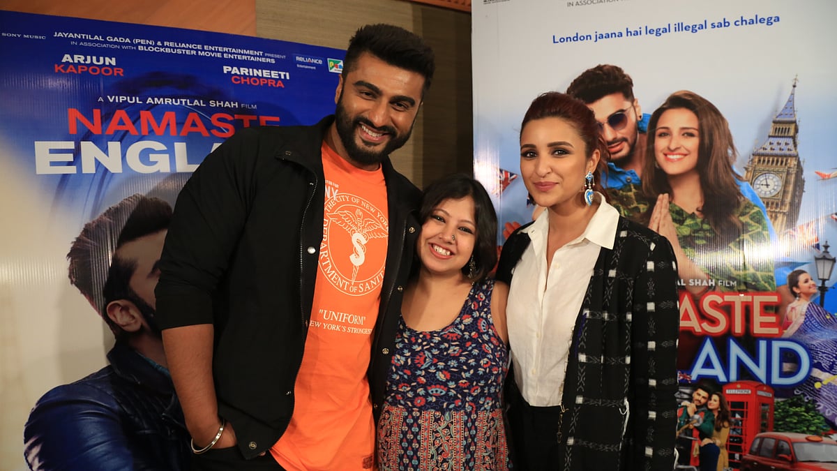 Arjun Kapoor and Parineeti Chopra during <i>Namaste England</i> promotions.