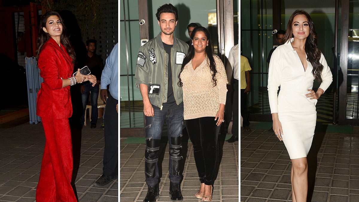 Jacqueline, Aayush Sharma and Arpita and Sonakshi Sinha.