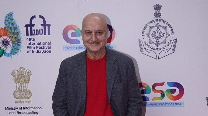 Actor Anupam Kher at a film festival.