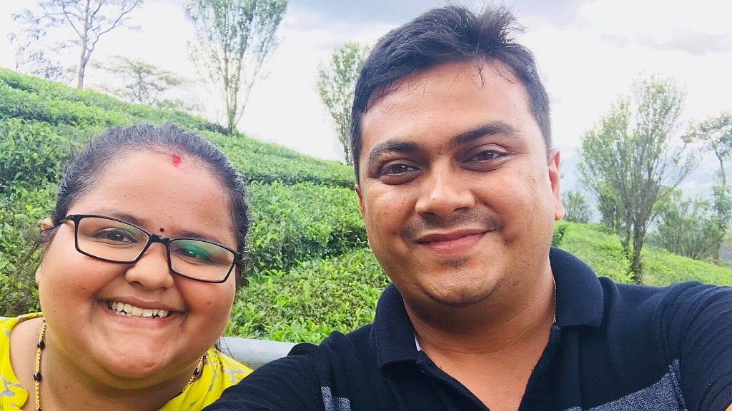 Sujith and his wife Shweta got married recently.