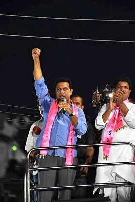 Telangana Minister and TRS leader K.T. Rama Rao. (Photo: IANS)