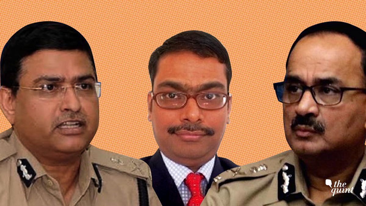 Special Director CBI Rakesh Asthana (L), MK Sinha, DIG, CBI (C) and Director CBI Alok Verma (R).