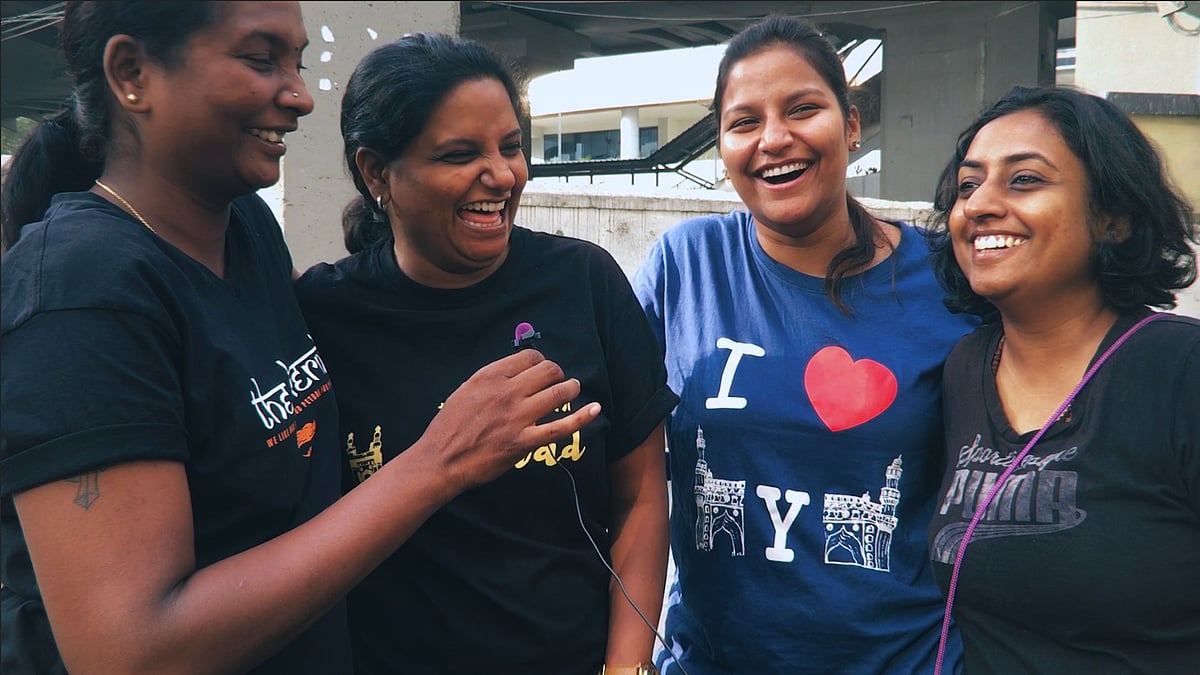 Five women on bikes explore Hyderabad, drink delicious Irani chai, and discuss polls and policies.