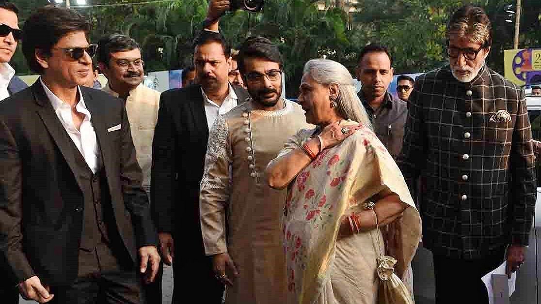 Shah Rukh Khan, Prasenjit, Jaya and Amitabh Bachchan at the Kolkata International Film Festival 2018. 
