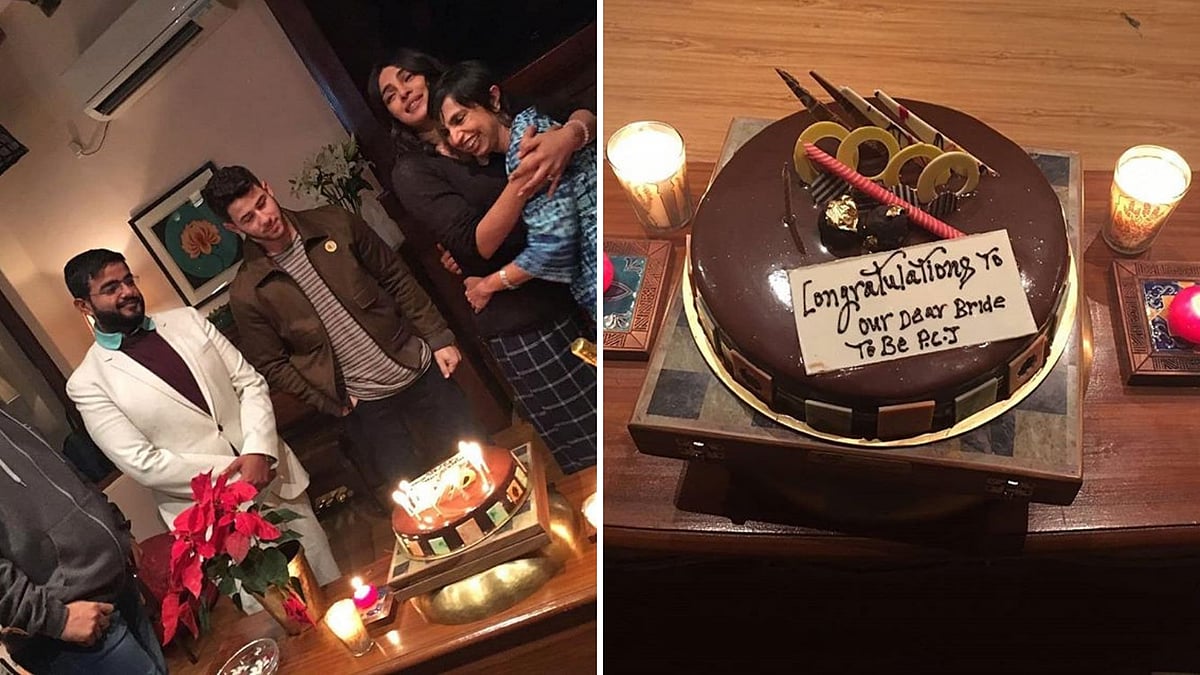 <i>The Sky is Pink</i> team threw Priyanka Chopra and Nick Jonas a party.