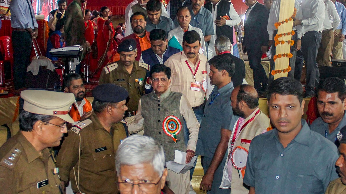 Piyush Goyal faced protests by railway employees over issues of restoring the old pension scheme and regularisation of the service of the apprentices. 