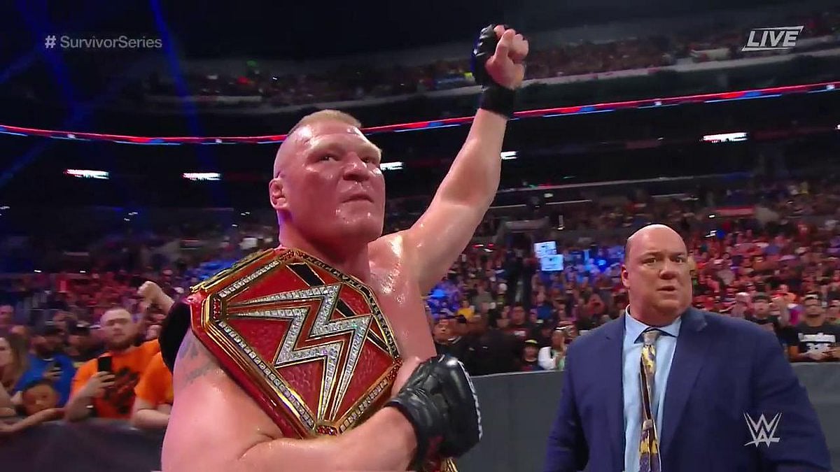 In the main event of the evening, Universal Champion Brock Lesnar from Raw beat Daniel Bryan of Smack Down, the recently crowned WWE Champion.