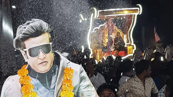 Thalaiva fans in Mumbai.