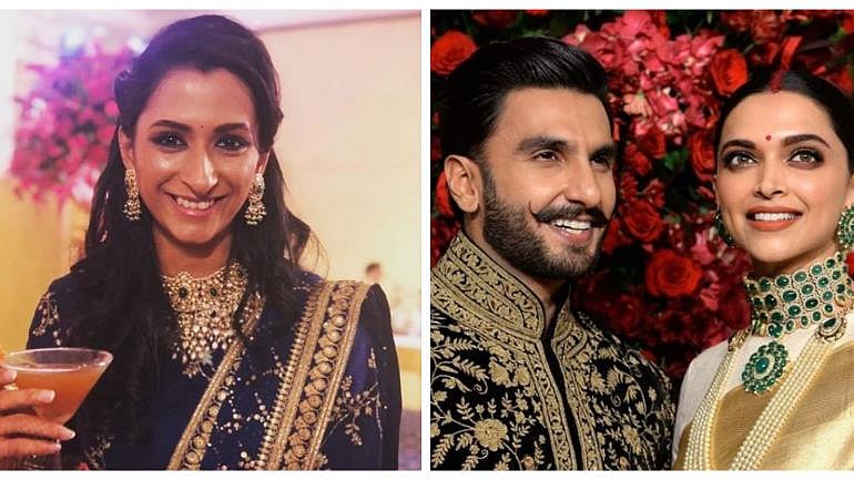 Anisha Padukone was in full form at #DeepVeer wedding reception.
