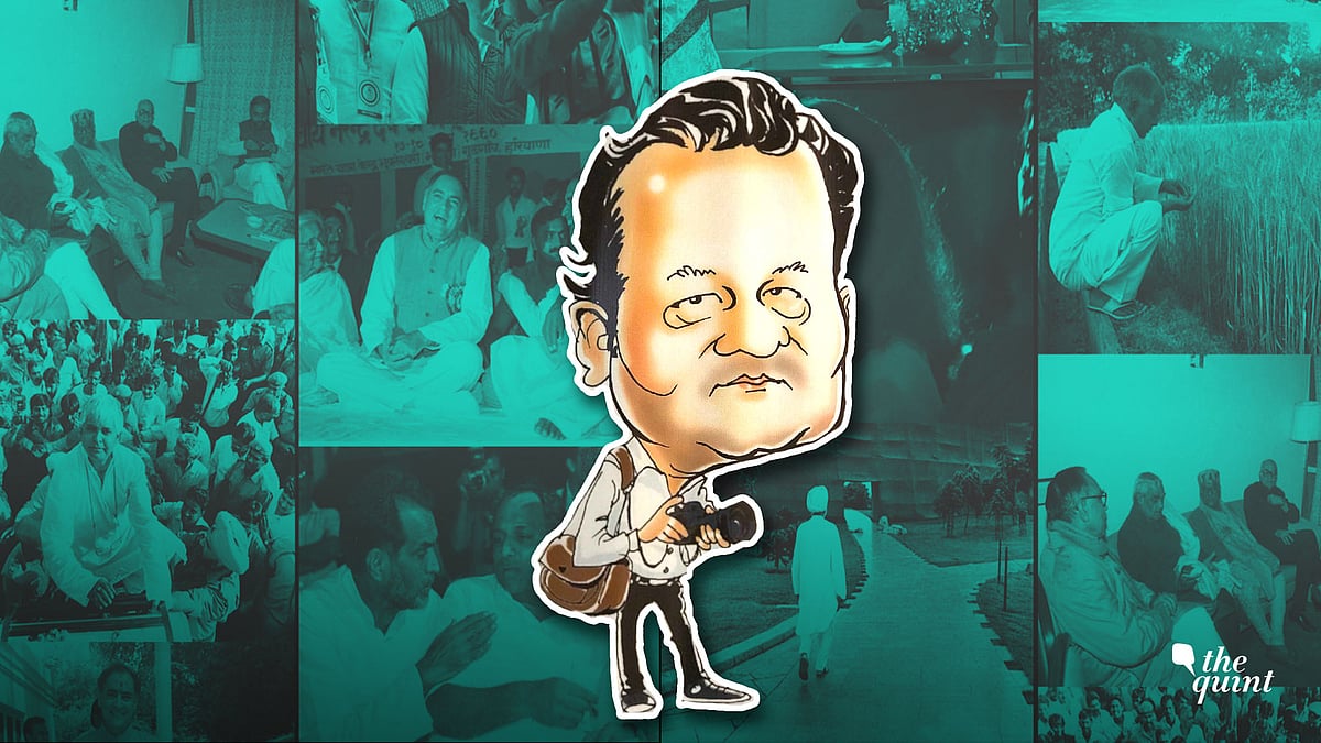 Caricature of photojournalist Praveen Jain.