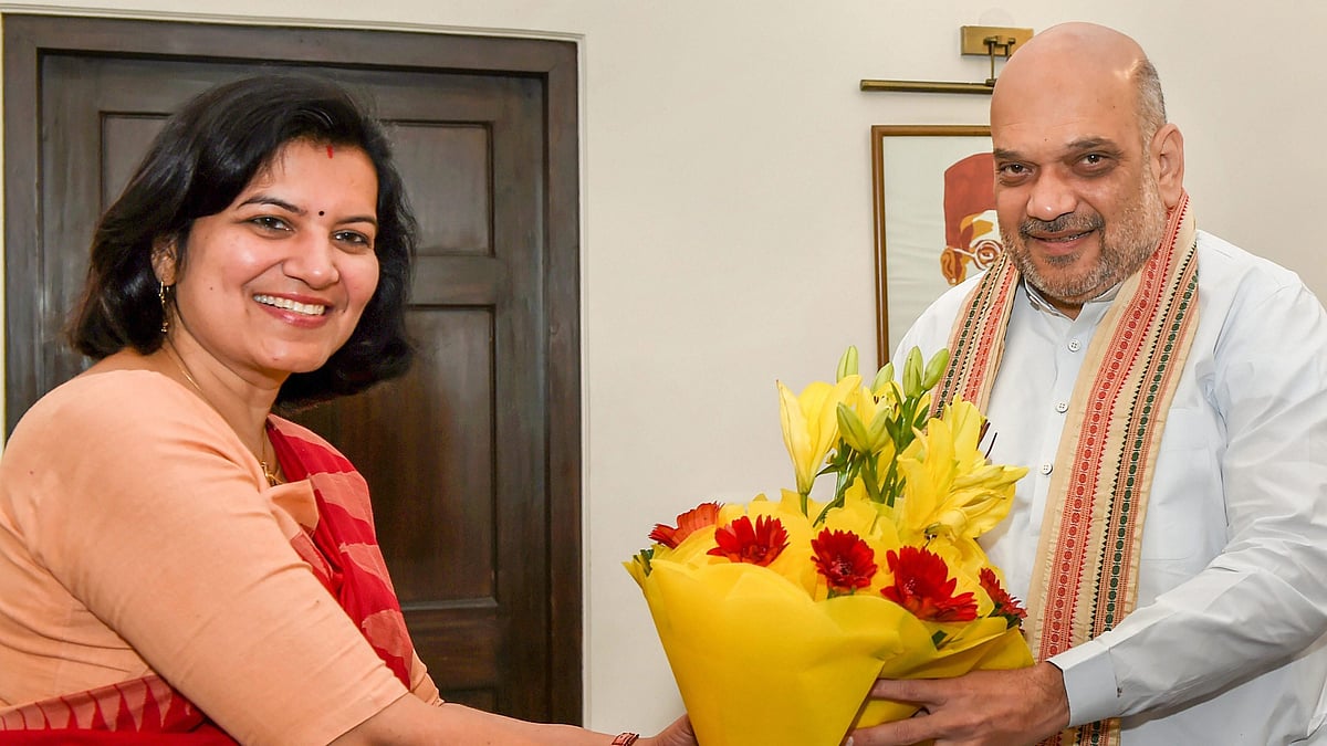 Former IAS Aparajita Sarangi formally joined BJP on Tuesday, 27 November, at the residence of party’s national president Amit Shah.