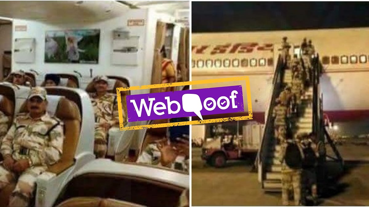 A photo with a caption suggesting that Prime Minister Narendra Modi has initiated free air travel for soldiers of the Indian Army has been doing the rounds.
