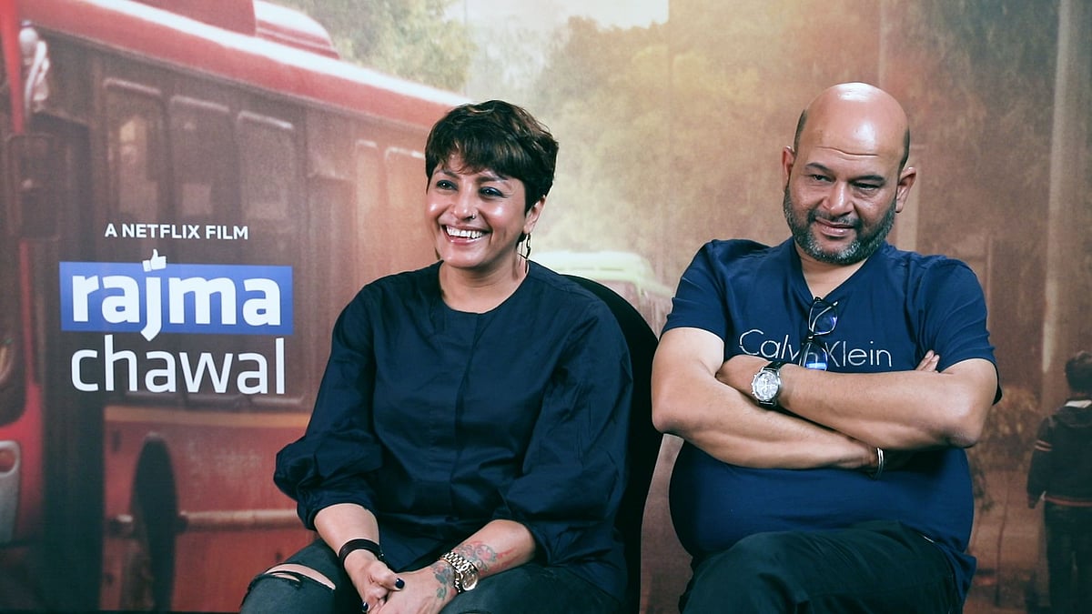 <i>Rajma Chawal</i> director Leena Yadav and her producer husband Aseem Bajaj.
