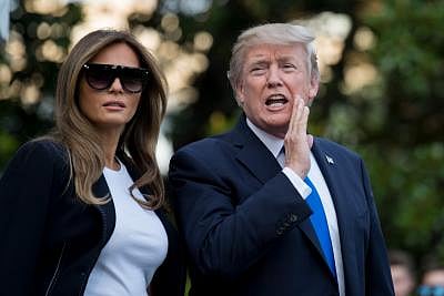 U.S. President Donald Trump (R) and First Lady Melania Trump. (File Photo: Xinhua/Ting Shen) (zxj/IANS)