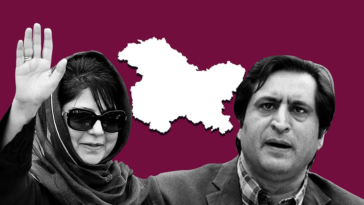 Mehbooba Mufti (L) and Sajjad Lone (R). Image used for representational purposes.