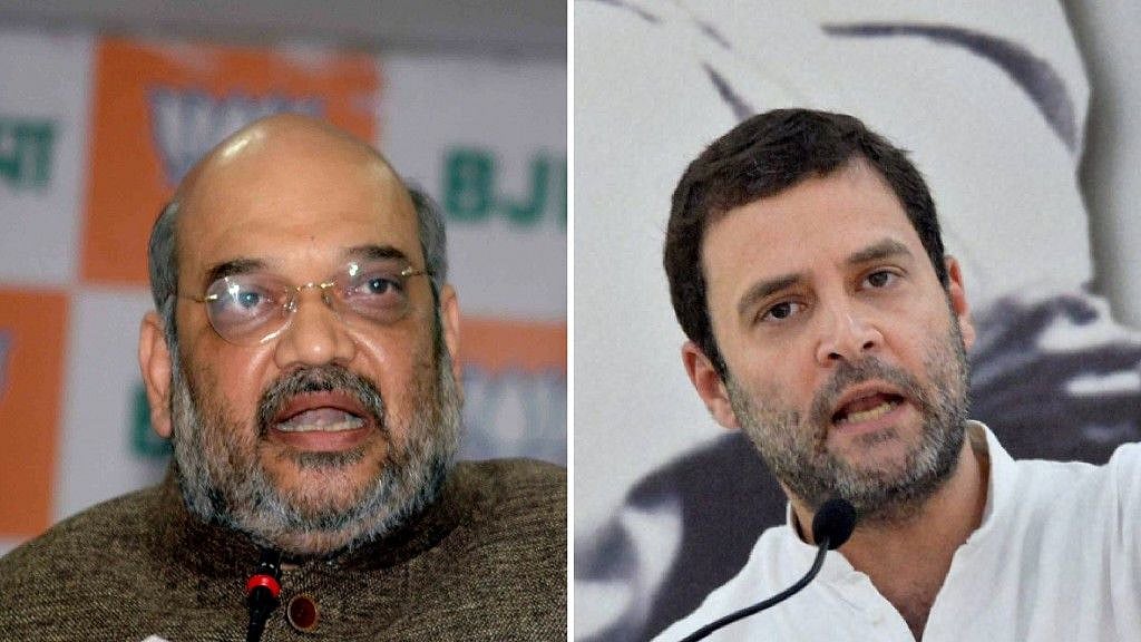 Amit Shah and Rahul Gandhi.&nbsp;