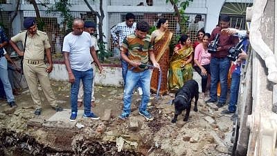 The CBI officials took her inside their camp office located in the district court premises.