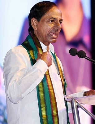 Telangana Chief Minister K. Chandrashekhar Rao. (Photo: IANS)