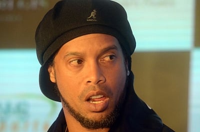 Legendary Brazilian football player Ronaldinho. (File Photo: IANS