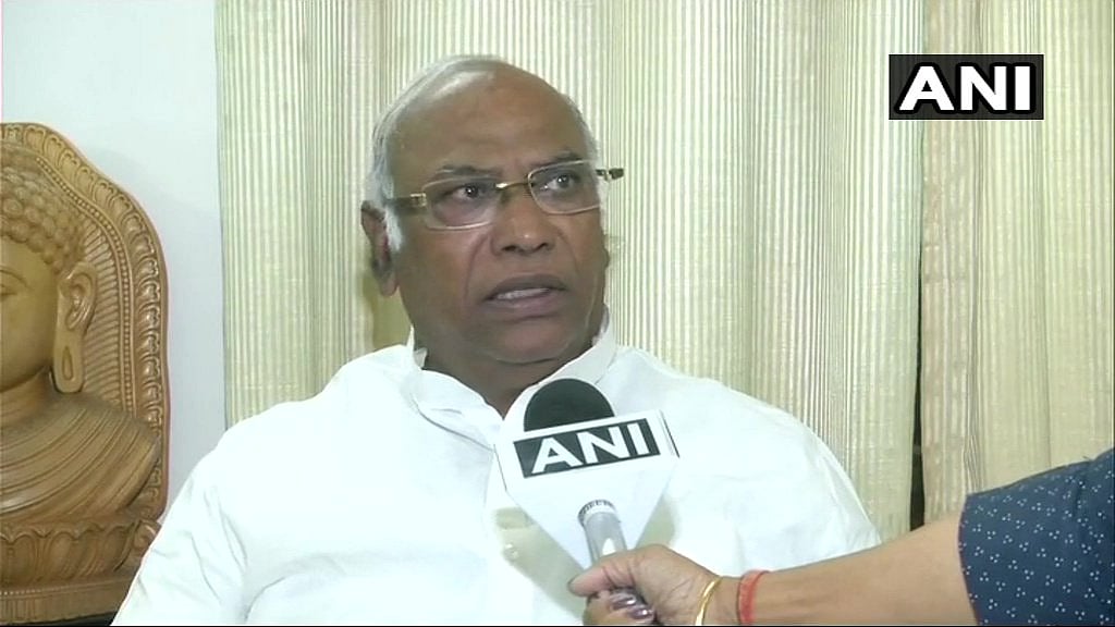 Congress leader Mallikarjun Kharge.