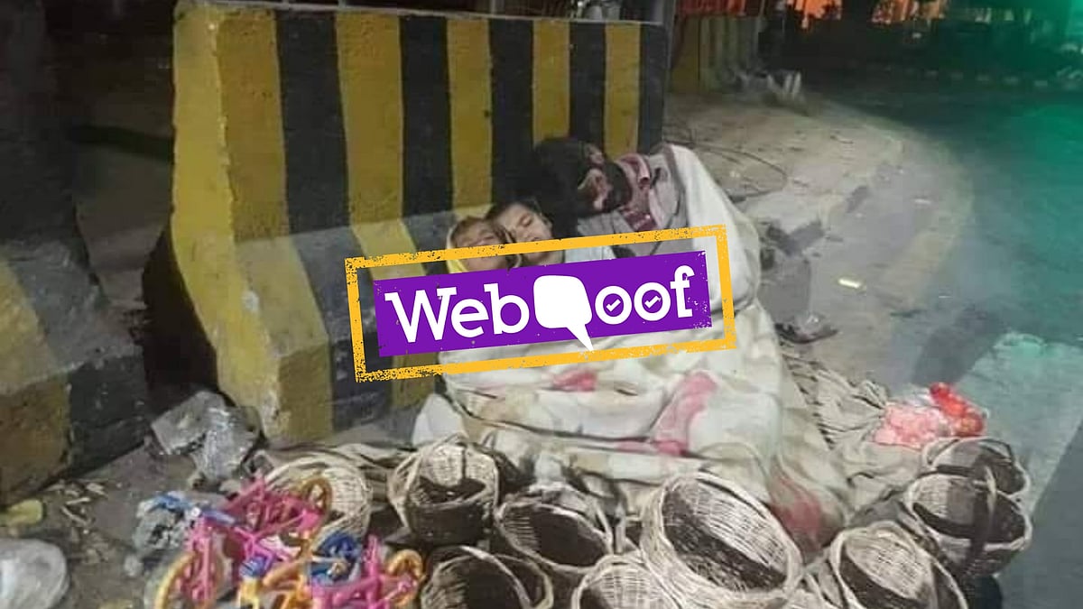 Image of a homeless man from Pakistan went viral in India recently.