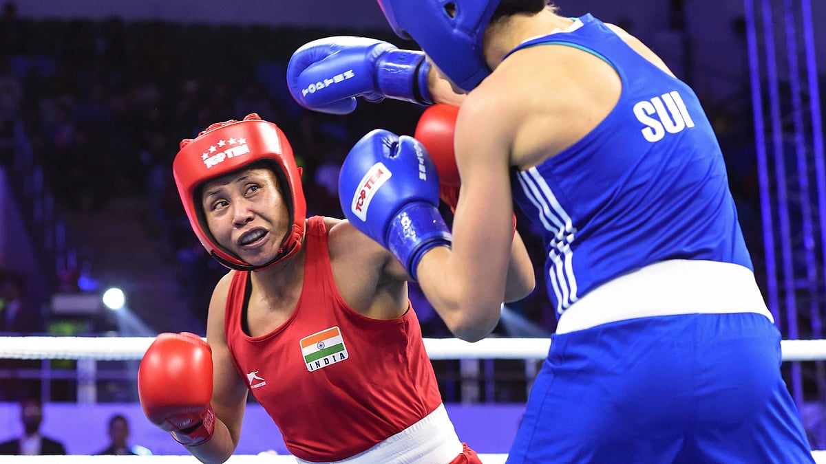Sarita Devi in action.