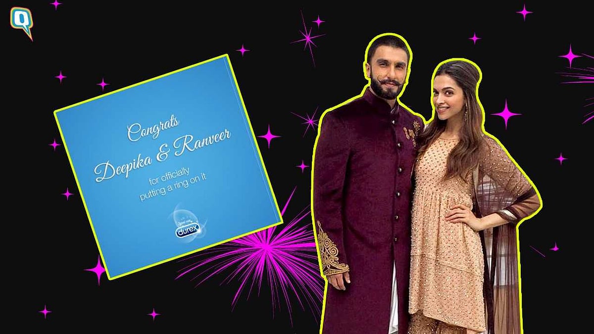 Durex wishes Ranveer Singh and Deepika Padukone