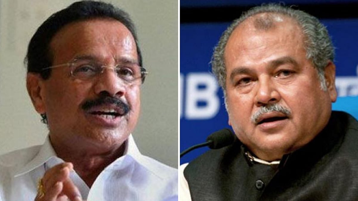 Photo of DV Sadananda Gowda (L) and Narendra Singh Tomar (R).