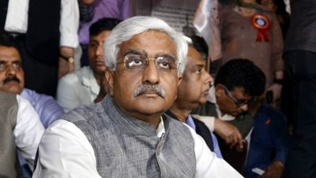 File image of Delhi Chief Secretary Anshu Prakash, who was allegedly assaulted at chief minister Arvind Kejriwal’s residence in February this year.