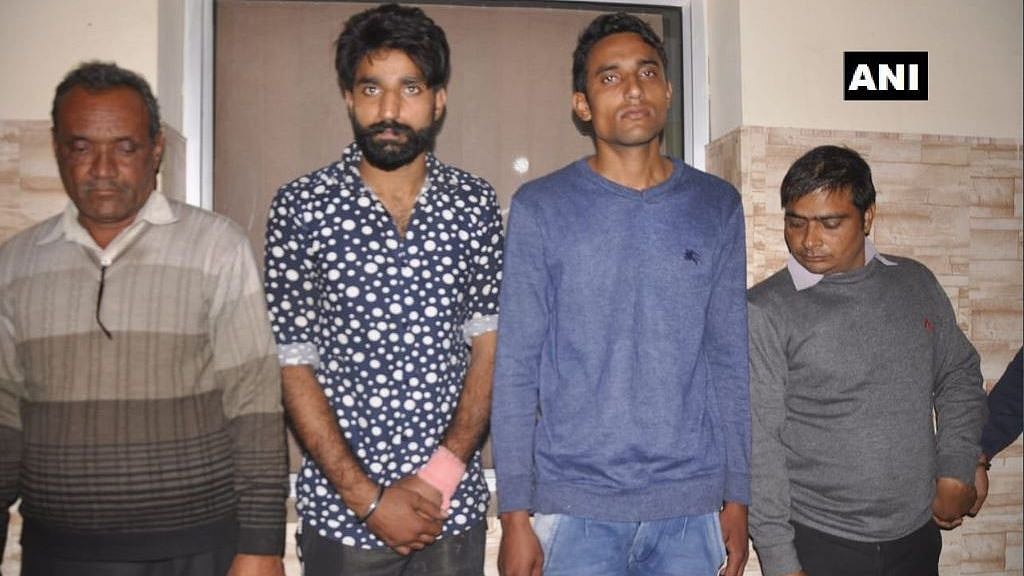  Four persons were arrested on Friday for an acid-attack on a woman security guard in Meerut.&nbsp;