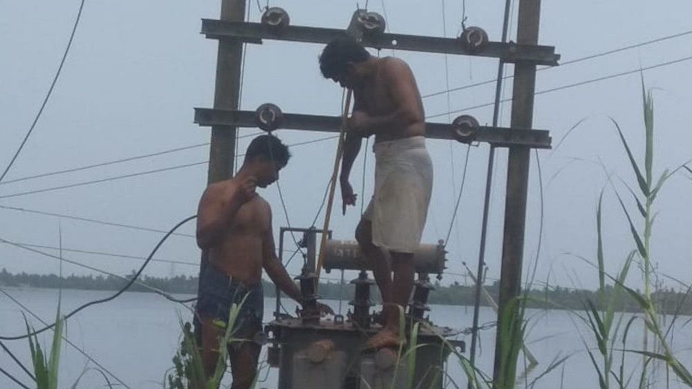 Despite a loss of nearly Rs 850 crore and damaged offices and substations, the Kerala State Electricity Board restored power to nearly 2.56 million consumers in less than two weeks.
